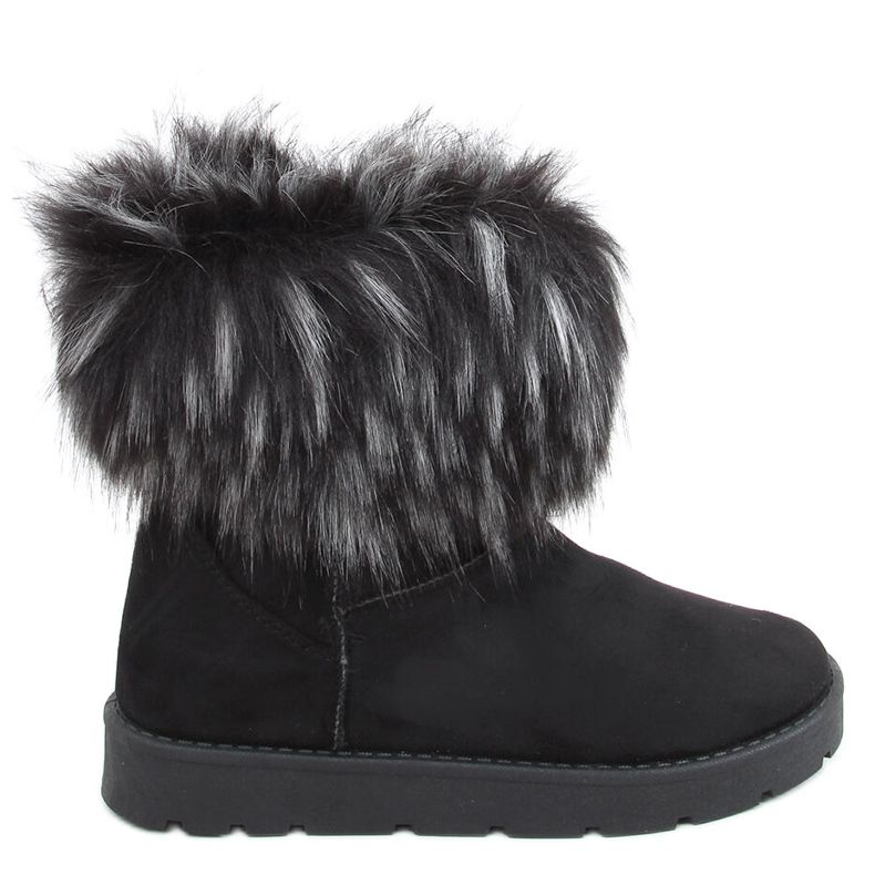 Botas de neve com pele da Else Black preto