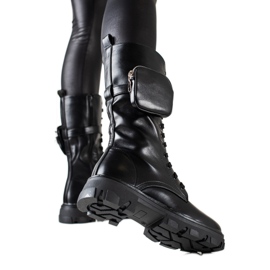 TRENDI Botas pretas na plataforma preto TRENDI Botas pretas na plataforma preto
