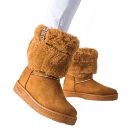 Botas de neve femininas Big Star II274127 marrom
