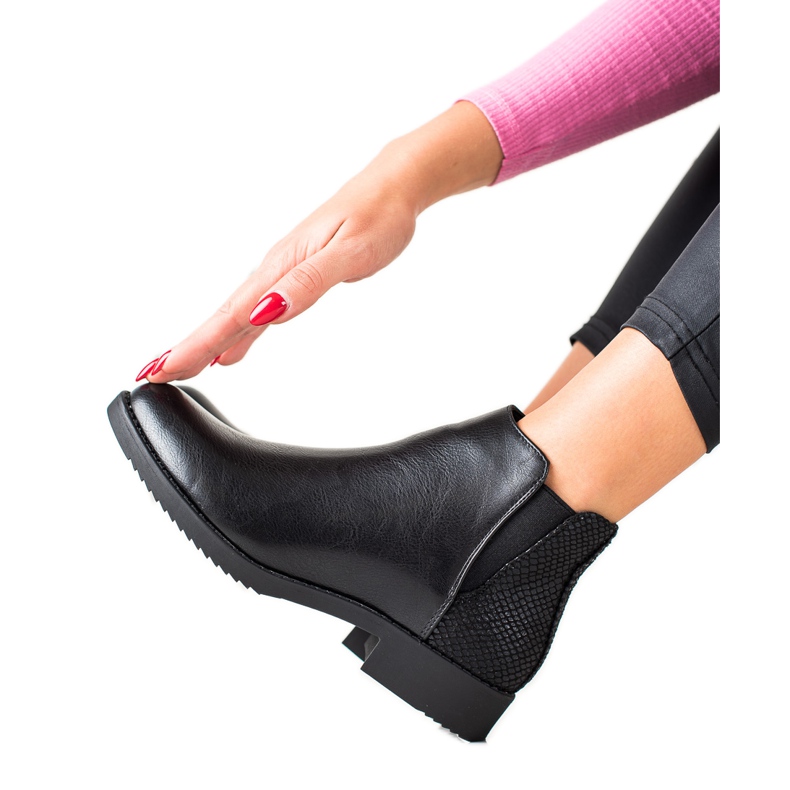 J. Star Botas Pretas Clássicas preto