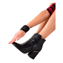 W. Potocki Botas com encarte de Potocki com estampa de cobra preto