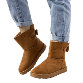 Botas de inverno Cross Jeans Lomeli marrons para mulheres castanho