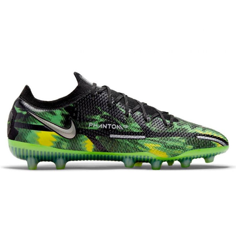 Chuteira Nike Phantom GT2 Elite Sw AG-Pro M DM0729-003 multicolorido verde