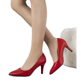 Sapatilhas vermelhas clássicas em calcanhar Cerise vermelho