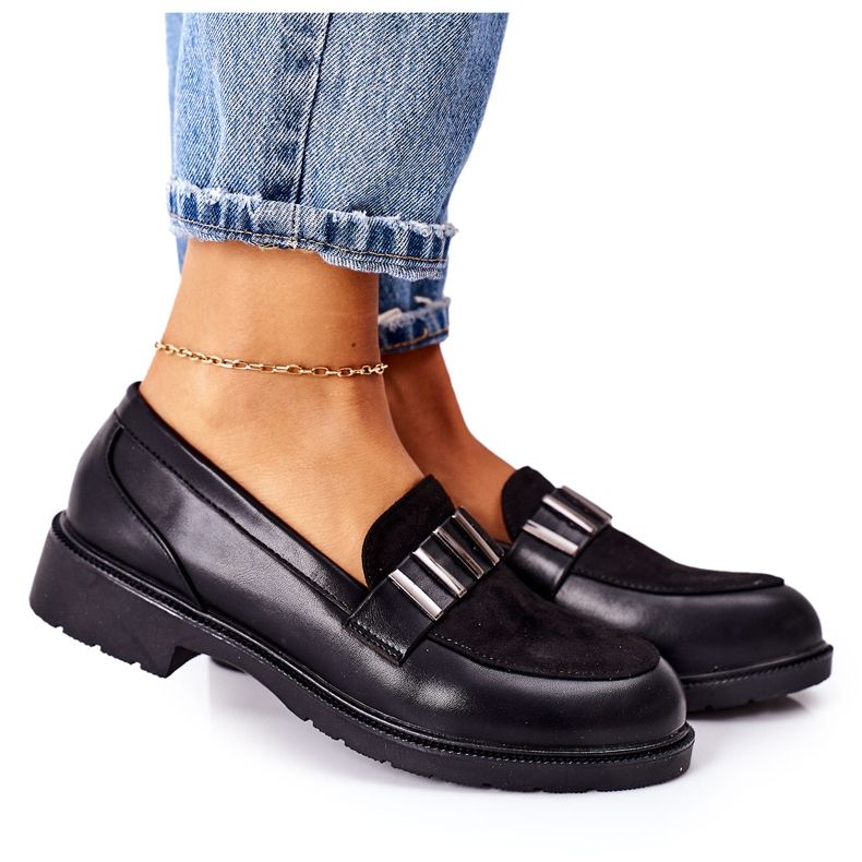 S.Barski Sapatos femininos pretos da Montius