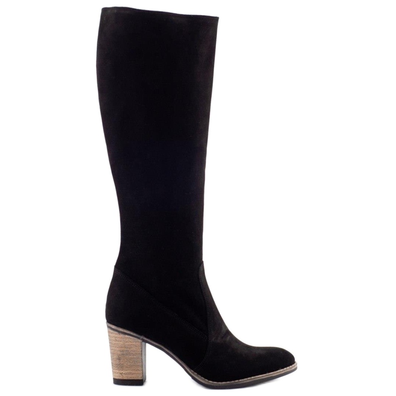 Olivier Botas isoladas femininas negras no poste preto
