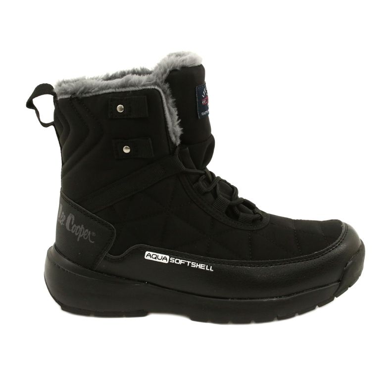 Botas de neve femininas em Softshell Lee Cooper LCJ-21-17-0590L preto preto
