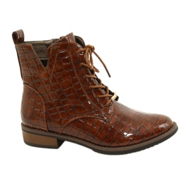 DASZYŃSKI Motivo Croco SA62-90 Lacquered Workers Knotted SA62-90 castanho