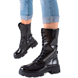 Botas com fecho decorativo Sergio Leone preto