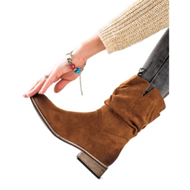 Evento Botas de caubói de camurça marrom