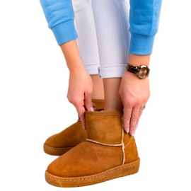 Botas de neve femininas Big Star II274441 marrom