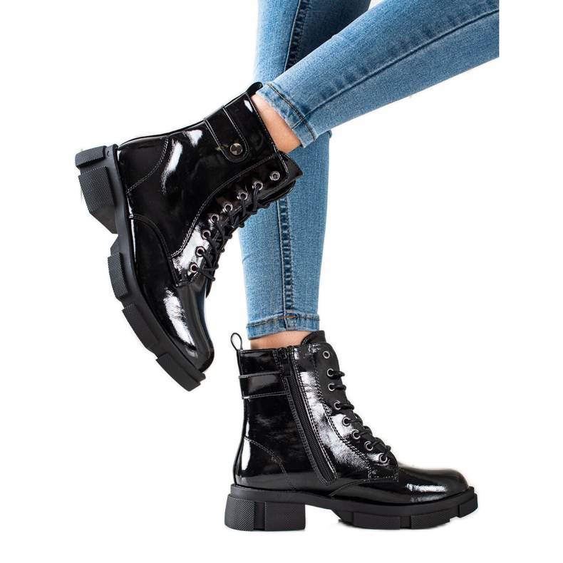 Goodin Trabalhadores Lacados Clássicos preto