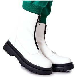 PE1 Botas femininas com zíper White Tierra branco PE1 Botas femininas com zíper White Tierra branco