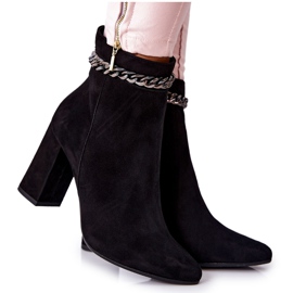 Botas altas de couro Laura Messi preto 2203 Botas altas de couro Laura Messi preto 2203