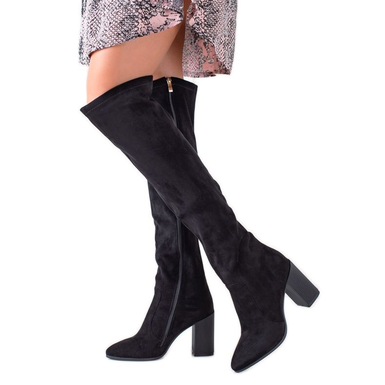 Goodin Botas Com Salto Decorativo preto