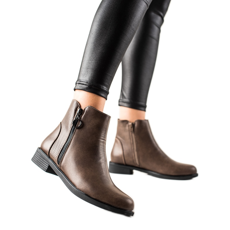 TRENDI Botas marrons elegantes castanho
