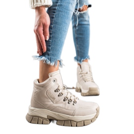 Botas femininas Big Star II274331 bege