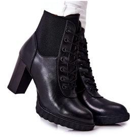 PG1 Botas de couro em um Joyte Post High Black preto PG1 Botas de couro em um Joyte Post High Black preto