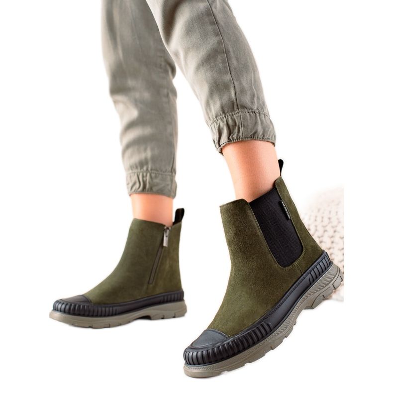 Botas femininas Big Star II274355 verde