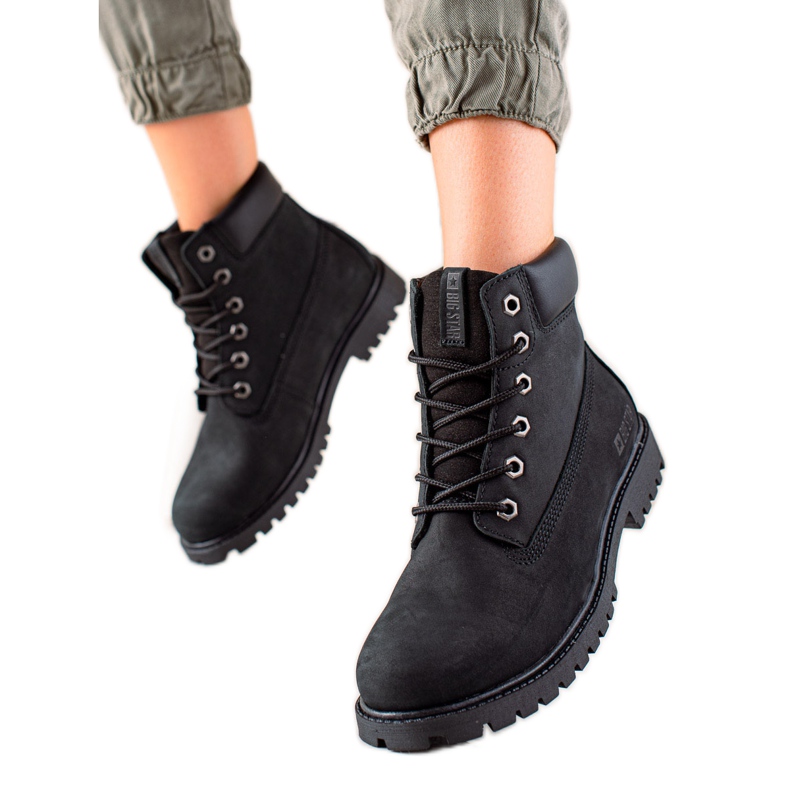 Botas de caminhada femininas Big Star II274446 preto