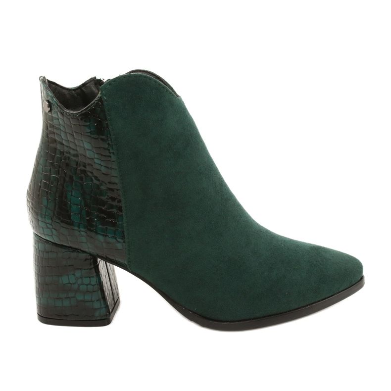 M.Daszyński Botas de camurça verde MR2025-3 preto