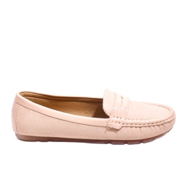 Mocassins rosa com fivela FM2958-3