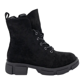 Goodin Operários de camurça preto