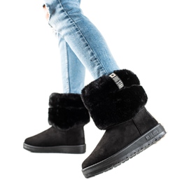 Botas de neve femininas Big Star II274123 preto