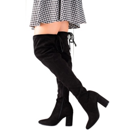 Kayla Botas altas de camurça preto