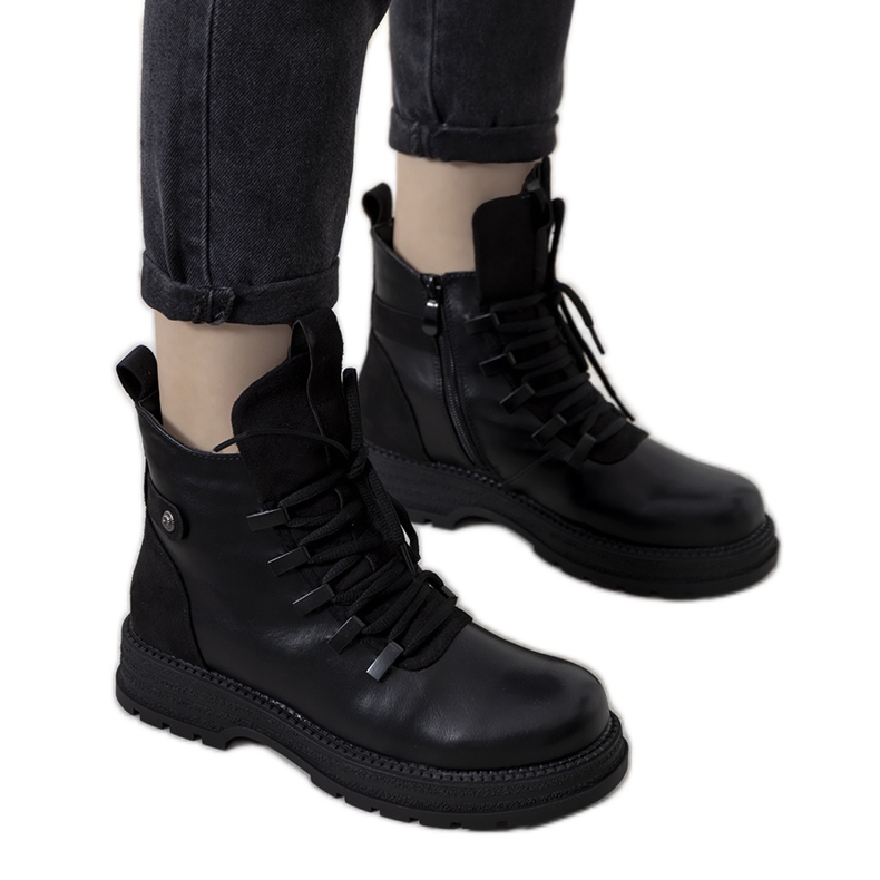 Botas isoladas femininas negras da Ringer preto
