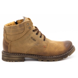 ABIS Sapatos masculinos quentes 197 castanhos marrom