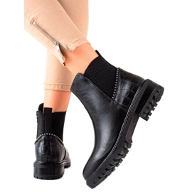 Kayla Botas casuais quentes preto