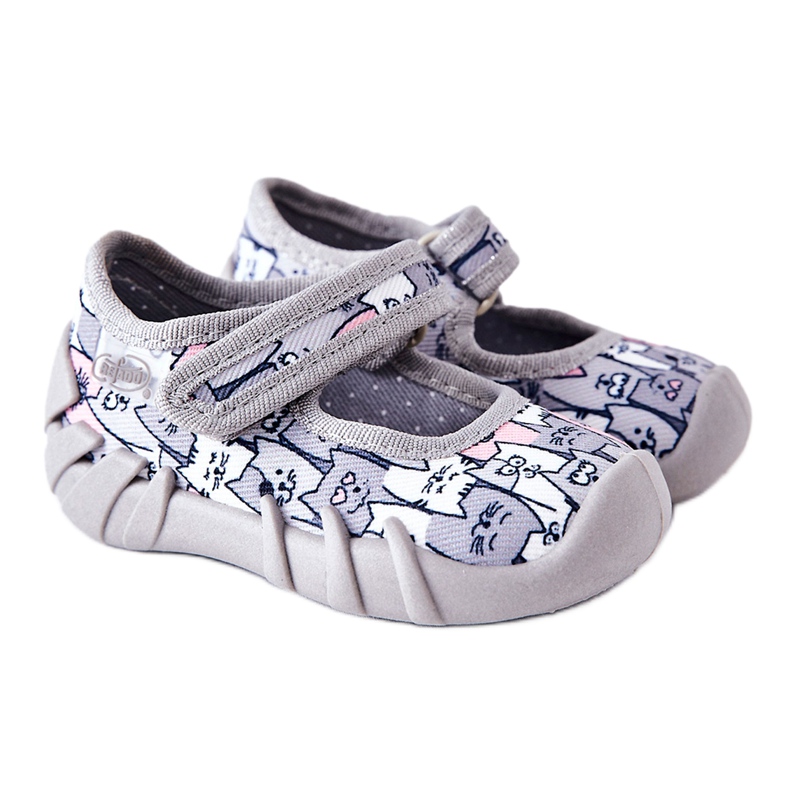 BEFADO S.A. Chinelos de Inblu Ballerina Cats 109P241 Gray