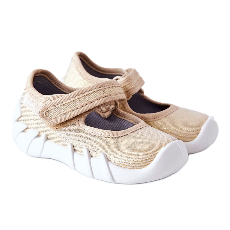 BEFADO S.A. Chinelos Inblu Shiny 109P224 Gold Ballerina