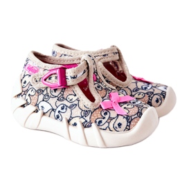 BEFADO S.A. Chinelos Inblu Roe-veado com laço 110P437 Bege marrom