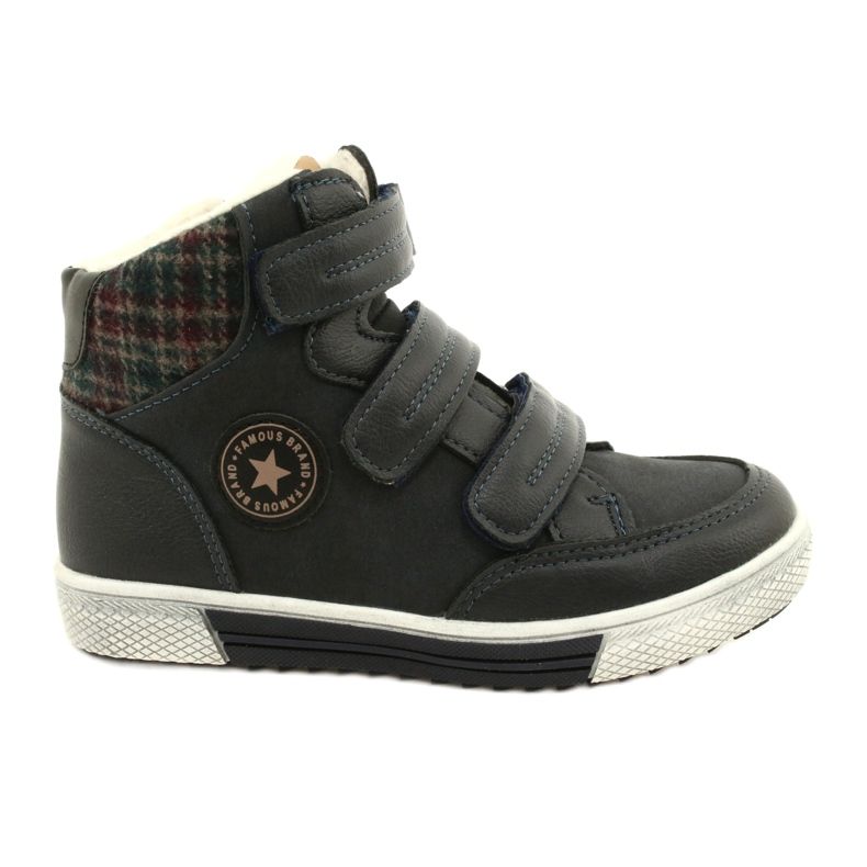 American Club Calçados esportivos de cano alto com pele americano GC19 / 21 azul marinho