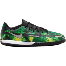 Chuteiras Nike Phantom GT2 Academy Ic Sw Jr DM0749 003 preto verde verde