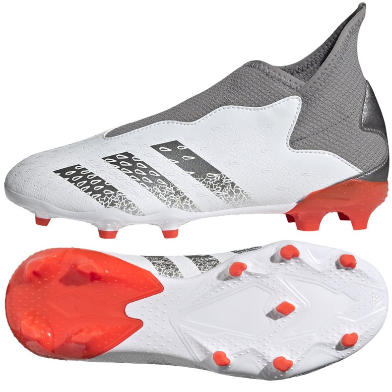 Chuteiras Adidas Predator Freak.3 Ll Fg Jr FY6297 multicolorido branco