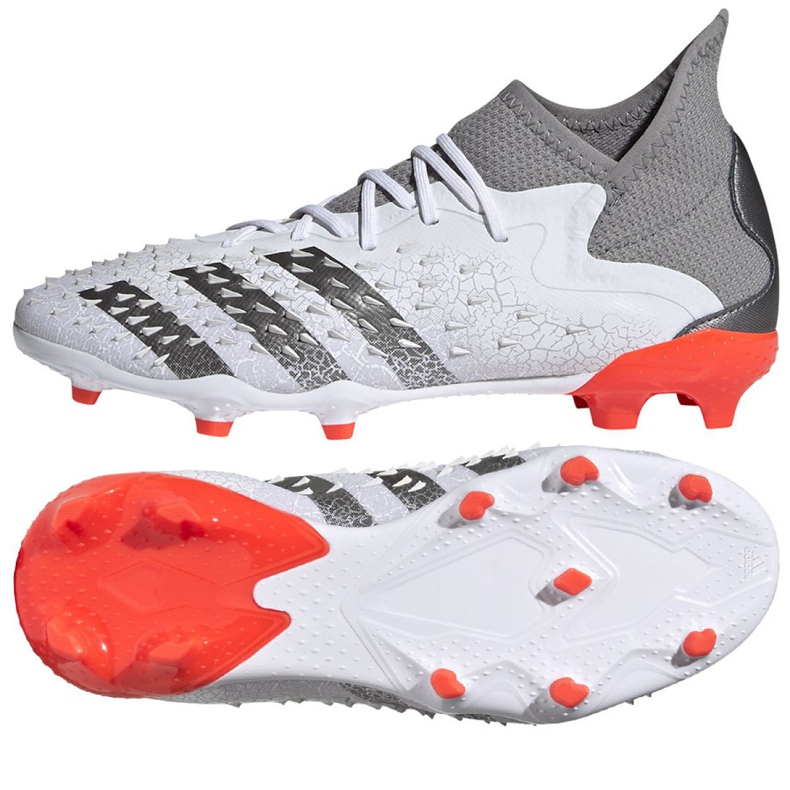 Chuteiras Adidas Predator Freak.1 Fg Jr FY6260 multicolorido branco