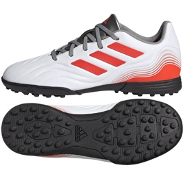 Chuteiras Adidas Copa Sense.3 Tf Jr FY6163 multicolorido branco