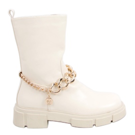 Botas com corrente destacável Lome Beige bege Botas com corrente destacável Lome Beige bege