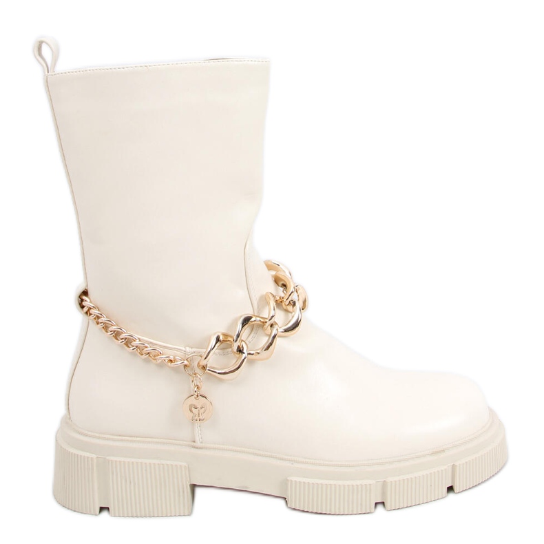 Botas com corrente destacável Lome Beige bege Botas com corrente destacável Lome Beige bege