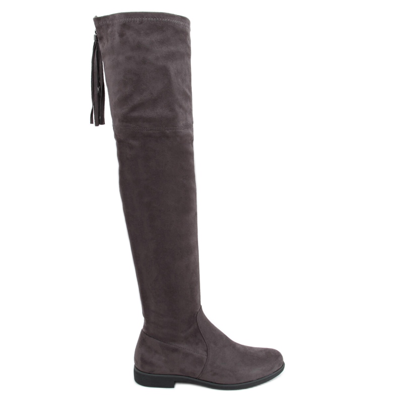 Botas Toum Grey acima do joelho cinza