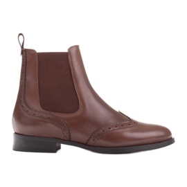 Marco Shoes Botas Beatle de Chelsea marrom