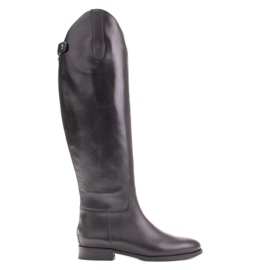 Marco Shoes Botas com zíper e borracha elástica preto