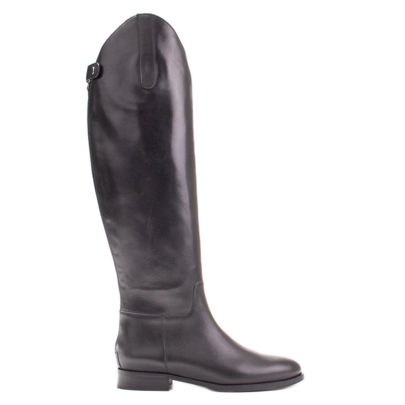 Marco Shoes Botas com zíper e borracha elástica preto