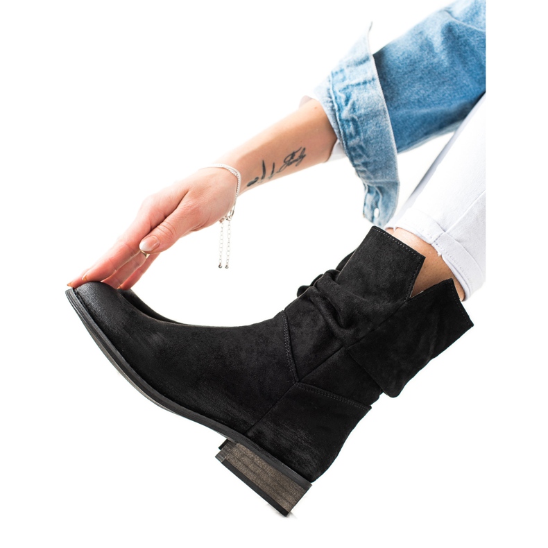 Evento Botas de caubói de camurça preto