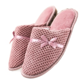 TRENDI Chinelos rosa com laço