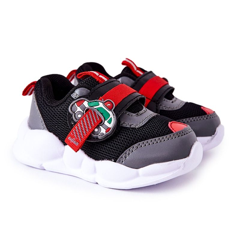 BEFADO S.A. Calçados Esportivos Infantis Com Velcro Befado 516P096 Preto vermelho