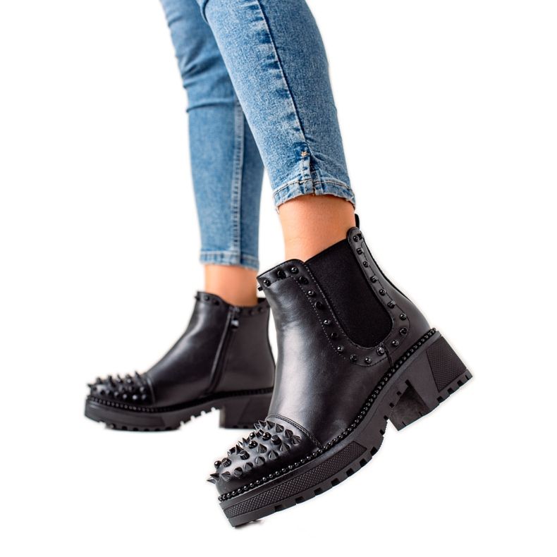 Melisa Rock Black Boots preto